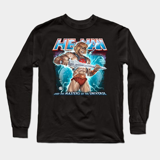 HE-MAN Long Sleeve T-Shirt by Crike99Art